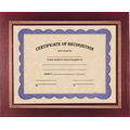 Certificate Holder - Burgundy with a poly window - Holds 8-1/2" x 11" Certificate